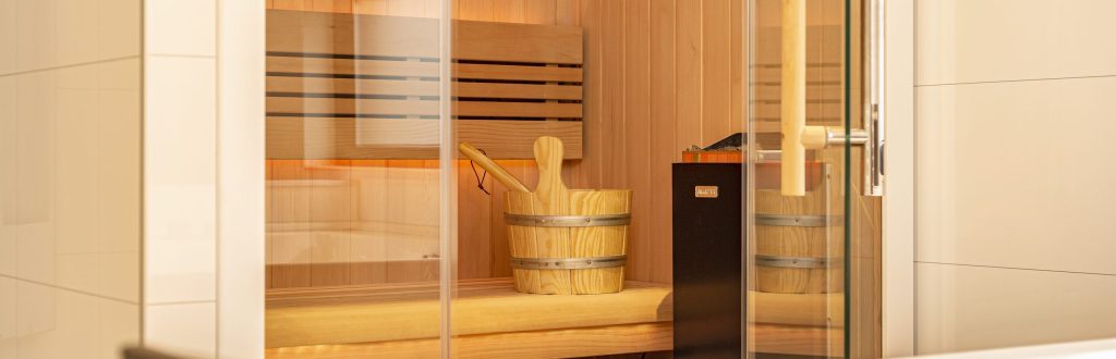 Luxe lodge met sauna